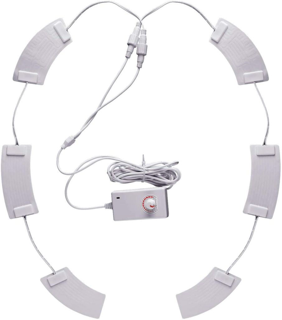 Ansicht der punktuellen Heizkörper für die beheizbare Klobrille